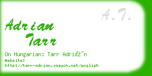 adrian tarr business card